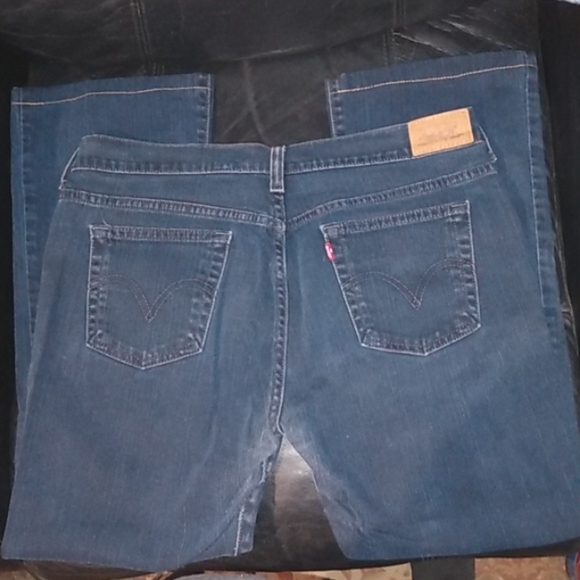 LEVI'S" 515 Bootcut Dark Denim Blue Jeans - Picture 1 of 2